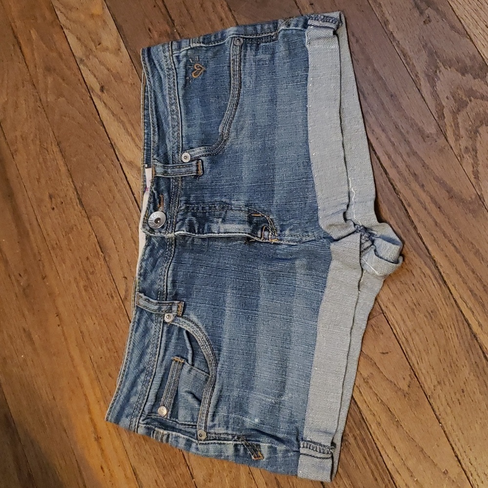 Justice for girls jean shortie shorts sz 12